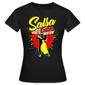 salsa - T-shirt Femme - noir - Devant - AI Model Female 172 dark (172cm)