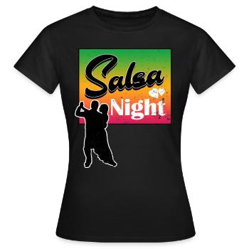 salsa - T-shirt Femme - noir - Devant - AI Model Female 172 dark (172cm)