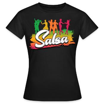 Salsa - Women's T-Shirt - black - Front - AI Model Female 172 dark (172cm)