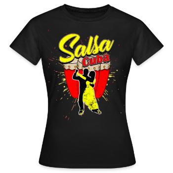 Salsa - Women's T-Shirt - black - Front - AI Model Female 172 dark (172cm)