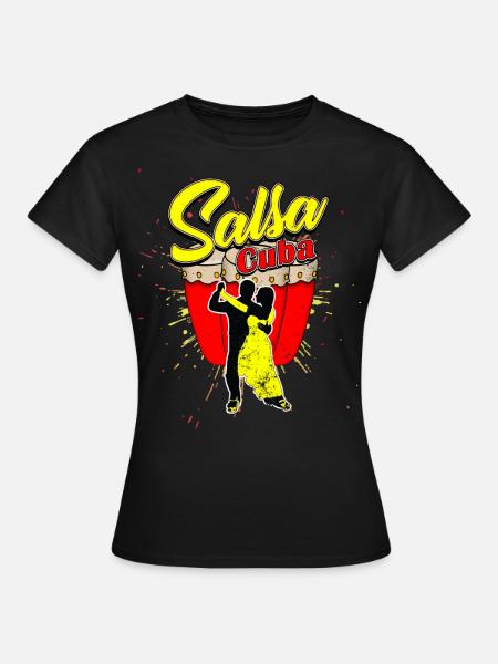 salsa - Camiseta mujer - negro