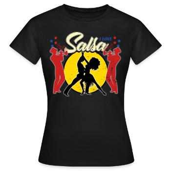 Salsa - Women's T-Shirt - black - Front - AI Model Female 172 dark (172cm)