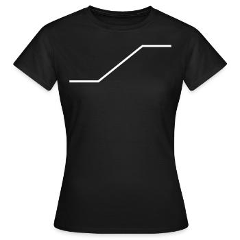 Accountants nose - Women's T-Shirt - black - Front - AI Model Female 172 dark (172cm)