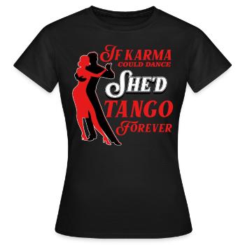 Tango, Tango Tänzer - Frauen T-Shirt - Schwarz - Vorne - AI Model Female 172 dark (172cm)