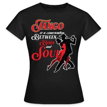 Tango, Tango Tänzer - Frauen T-Shirt - Schwarz - Vorne - AI Model Female 172 dark (172cm)