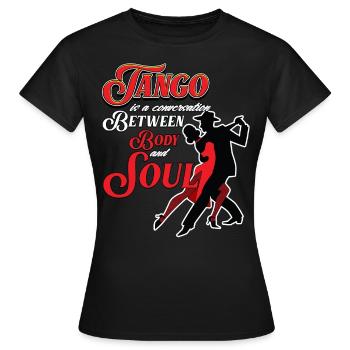 Tango, Tango Tänzer - Frauen T-Shirt - Schwarz - Vorne - AI Model Female 172 dark (172cm)