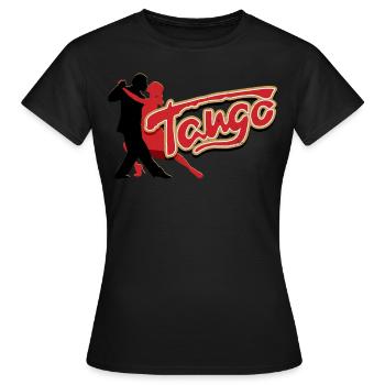 Tango, Tango Tänzer - Frauen T-Shirt - Schwarz - Vorne - AI Model Female 172 dark (172cm)