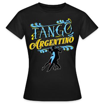 Tango, Tango Tänzer - Frauen T-Shirt - Schwarz - Vorne - AI Model Female 172 dark (172cm)