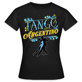 Tango, Tango Tänzer - Frauen T-Shirt - Schwarz - Vorne - AI Model Female 172 dark (172cm)