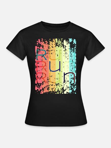 run run - Frauen T-Shirt - Schwarz