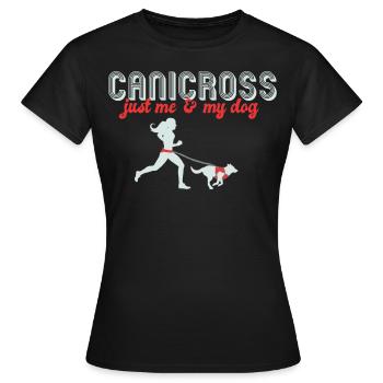 Sports canins, canicross - T-shirt Femme - noir - Devant - AI Model Female 172 dark (172cm)