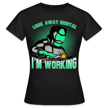 Welding - Women's T-Shirt - black - Front - AI Model Female 172 dark (172cm)