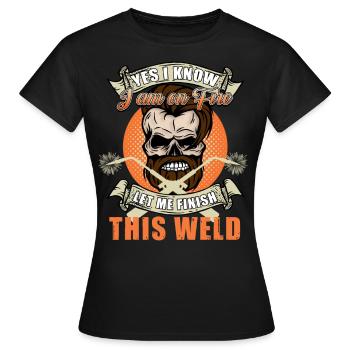 Welding - Women's T-Shirt - black - Front - AI Model Female 172 dark (172cm)