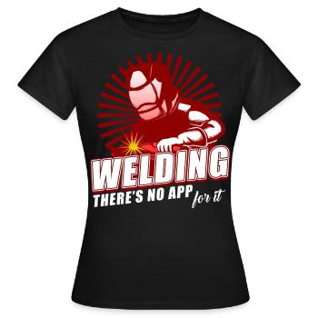 Welding - Women's T-Shirt - black - Front - AI Model Female 172 dark (172cm)