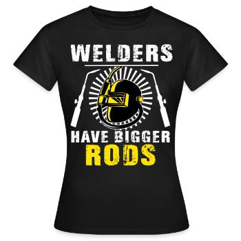 Welding - Women's T-Shirt - black - Front - AI Model Female 172 dark (172cm)