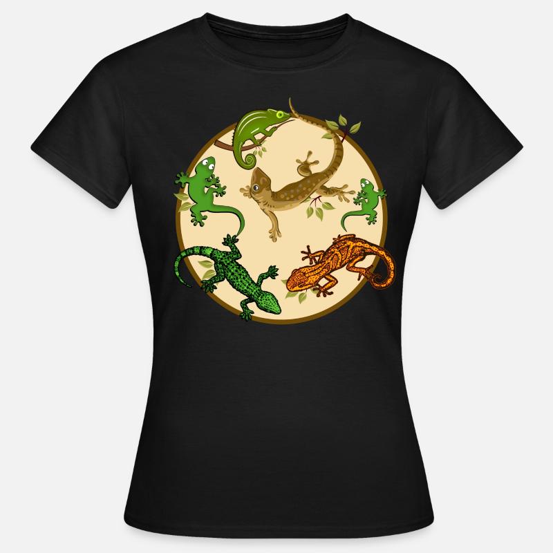 Gecko lizard - Women's T-Shirt - black