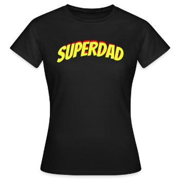 Superdad - Frauen T-Shirt - Schwarz - Vorne - AI Model Female 172 dark (172cm)
