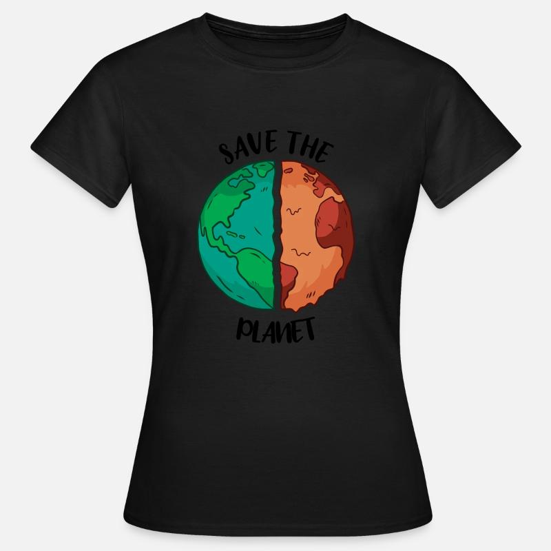 Save the planet - Women's T-Shirt - black