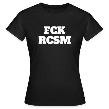 FCK RCSM - Frauen T-Shirt - Schwarz - Vorne - AI Model Female 172 dark (172cm)