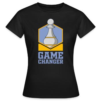 Chess, Chess Chess, Chess Checkmate - Women's T-Shirt - black - Front - AI Model Female 172 dark (172cm)