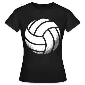 Volleyball ou beachball comme motif pour vous-même - T-shirt Femme - noir - Devant - AI Model Female 172 dark (172cm)