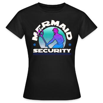 Sécurité sirène - T-shirt Femme - noir - Devant - AI Model Female 172 dark (172cm)