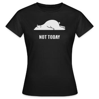 Not Today Polar Bear - Not Today! - Women's T-Shirt - black - Front - AI Model Female 172 dark (172cm)