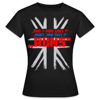 And how are you - Women's T-Shirt - black - Front - AI Model Female 172 dark (172cm)