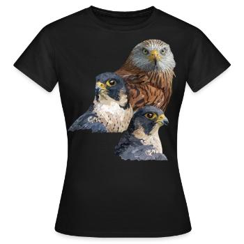 Oiseau de proie - T-shirt Femme - noir - Devant - AI Model Female 172 dark (172cm)