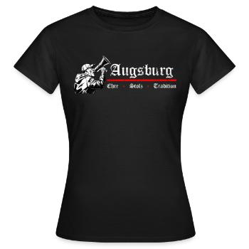 Augsburg Honor Pride Tradition - Football Design - T-shirt Femme - noir - Devant - AI Model Female 172 dark (172cm)