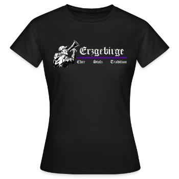 Erzgebirge Honore fière tradition - T-shirt Femme - noir - Devant - AI Model Female 172 dark (172cm)
