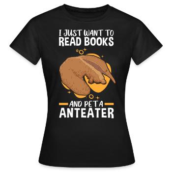 Fourmilier d’amérique du Sud Fourmiliers - T-shirt Femme - noir - Devant - AI Model Female 172 dark (172cm)