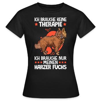 Ich brauche nur meinen Harzer Fuchs Hütefuchs - Frauen T-Shirt - Schwarz - Vorne - AI Model Female 172 dark (172cm)