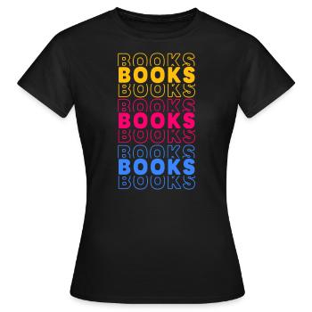 Booktrovert Sweatshirt, Book Lover Sweatshirt, - Women's T-Shirt - black - Front - AI Model Female 172 dark (172cm)