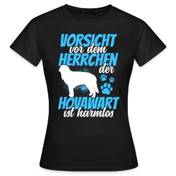 Vorsicht vor dem Hovawart derber Bauernhund - Frauen T-Shirt - Schwarz - Vorne - AI Model Female 172 dark (172cm)
