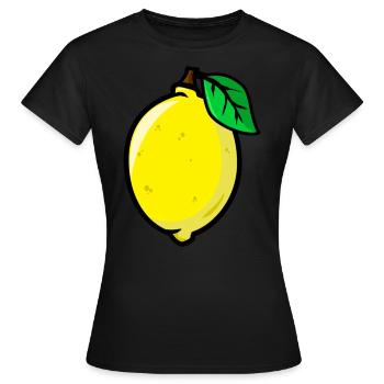 Citron citron citron agrumes - T-shirt Femme - noir - Devant - AI Model Female 172 dark (172cm)