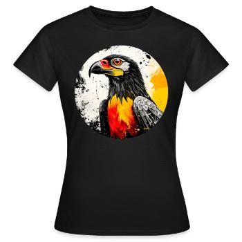 German eagle - Women's T-Shirt - black - Front - AI Model Female 172 dark (172cm)