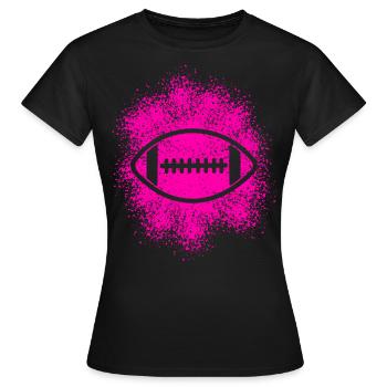 Football Américain Filles Femmes Enfants - T-shirt Femme - noir - Devant - AI Model Female 172 dark (172cm)