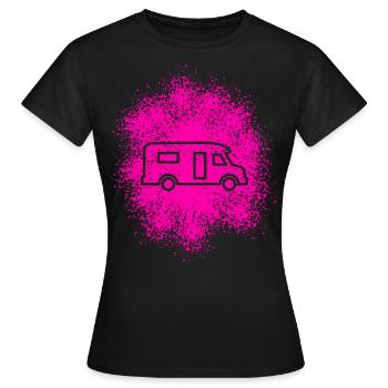 Semi-integrated motorhome Semi-integrated - Women's T-Shirt - black - Front - AI Model Female 172 dark (172cm)
