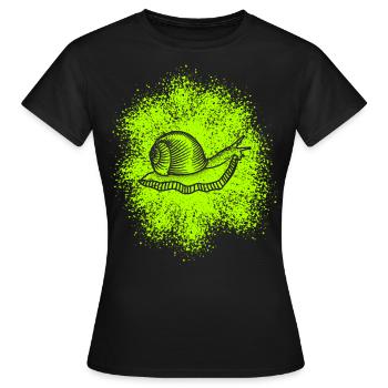 Süße Schnecke mit Schneckenhaus - Frauen T-Shirt - Schwarz - Vorne - AI Model Female 172 dark (172cm)