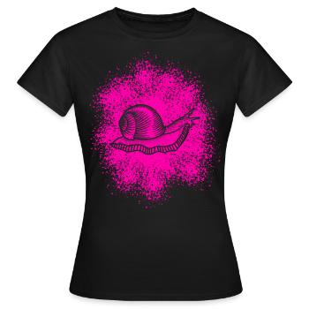 Süße Schnecke mit Schneckenhaus - Frauen T-Shirt - Schwarz - Vorne - AI Model Female 172 dark (172cm)