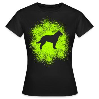 Schäferhund – Treuer Begleiter - Frauen T-Shirt - Schwarz - Vorne - AI Model Female 172 dark (172cm)
