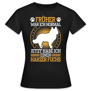 Harz Fox Formerly Normal Herding Dog Herding Fox - Women's T-Shirt - black - Front - AI Model Female 172 dark (172cm)