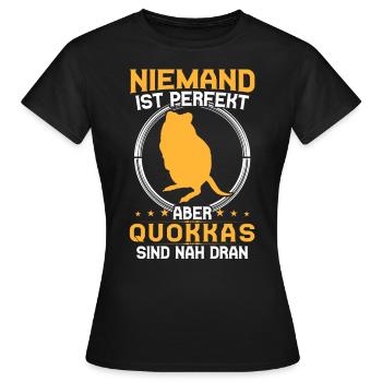 Les quokka sont des quokka marsupiaux parfaits - T-shirt Femme - noir - Devant - AI Model Female 172 dark (172cm)