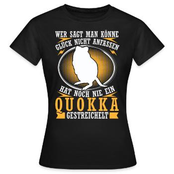 Quokka Quokka Marsupial de compagnie - T-shirt Femme - noir - Devant - AI Model Female 172 dark (172cm)