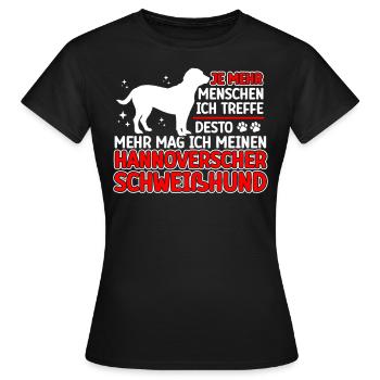 Sweathound hanovrien plus comme - T-shirt Femme - noir - Devant - AI Model Female 172 dark (172cm)