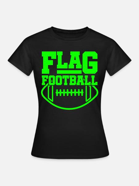 Flag Football - Frauen T-Shirt - Schwarz