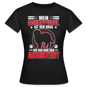 Sheep Poodle is the Old German Herding Dog - Women's T-Shirt - black - Front - AI Model Female 172 dark (172cm)
