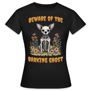 Beware of the barking ghost - Women's T-Shirt - black - Front - AI Model Female 172 dark (172cm)