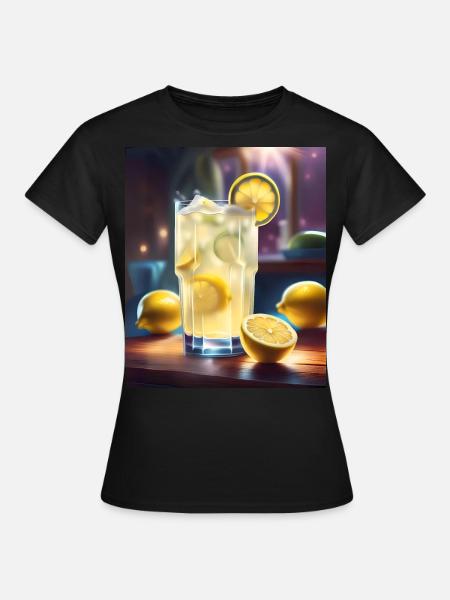Saurer Zitronensaft - Frauen T-Shirt - Schwarz